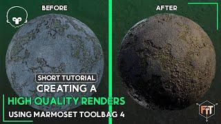 Creating high-quality material renders using Marmoset Toolbag 4