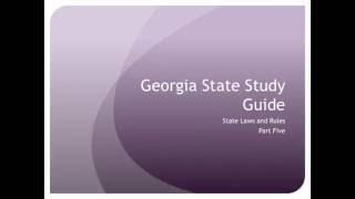 GA Real Estate: State Laws and Rules p.5