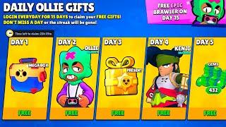 DAILY OLLIE FREE GIFTS!- NEW BRAWLER Brawl Stars