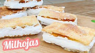 MILHOJAS SALVADOREÑAS CON TURRON CASERAS, UNA DELICIA QUE NO TE PODRAS RESISTIR