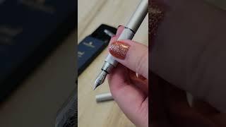 MUJI fountain pen review 无印丸轴钢笔 全铝材质