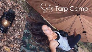 Solo Tarp Camp | Simple Lean-To, Trying a Down Blanket & Showing My Baps! Wild Camping UK
