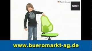 Kinderdrehstuhl Topstar Open Art Junior 71430 S18, Bezug: Stoff/Netz, blau