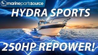 Upgrading a 25ft Hydra Sport from 200hp to 250hp!