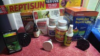 REPTILE PRODUCTS I USE With LINKS! UVB, Heaters, Lights, Food, Lizards, Snakes, ALL OF THE ABOVE!