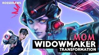 Transforming my MOM into WIDOWMAKER | RossDraws