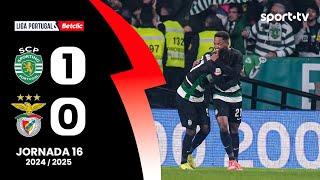 Resumo: Sporting 1-0 Benfica - Liga Portugal Betclic | sport tv