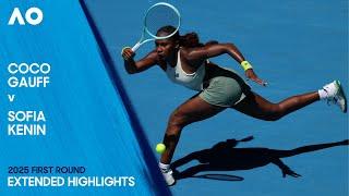 Coco Gauff v Sofia Kenin Extended Highlights | Australian Open 2025 First Round