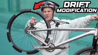 THIS MTB MODIFICATION FAILED AND GOT BETTER - EPIC DRIFT WHEEL!