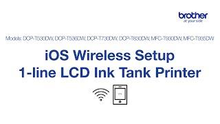 iOS Wireless Setup on 1-Line LCD Ink Tank Printer