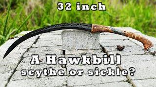 ️ Forging a Long Hawkbill from Rusty Spring. Scythe or Sickle? | Cara buat Celurit Moden