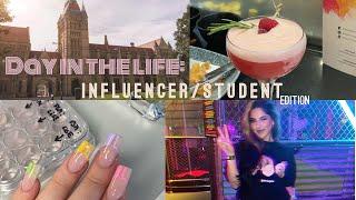 Day in my life | influencer + student edition