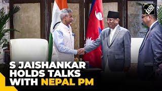 Union Minister S Jaishankar meets Nepal PM Pushpa Kamal Dahal 'Prachanda'