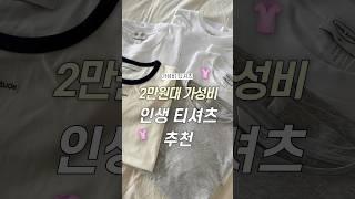 2만원대 가성비 티셔츠 추천 #shorts #여름코디 #데일리룩 #티셔츠 #fashion