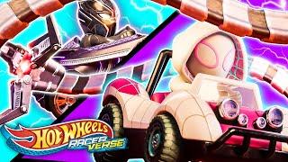 Big Bad Eight-Legged Race! Marvel Character Cars in the Hot Wheels RacerVerse