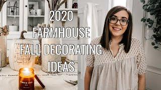 FARMHOUSE FALL DECOR HAUL | 2020 FALL DECORATING IDEAS | DECORATE #WITHME | HOUSE + HOLM