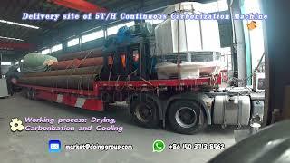 A set of 5T/H continuous organic waste carbonization machine was delivered to Vietnam