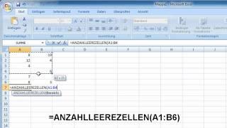 40 weitere Excel-Funktionen - ANZAHLLEERZELLEN