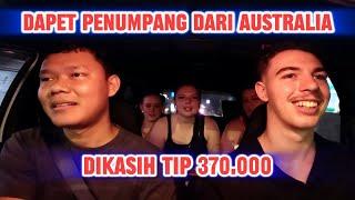 DAPET TIP 370RB DARI BULE AUSTRALIA - DRIVER ONLINE INI BERUNTUNG BANGET #balidriver #bali