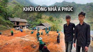 EM QUÂN CÙNG EM TÀI BẤT NGỜ XUẤT HIỆN TẠI NHÀ A PHÚC TRẢ CÔNG KHỞI CÔNG ĐÀO MÓNG NHÀ DÂN BẢN KÉO ĐẾN