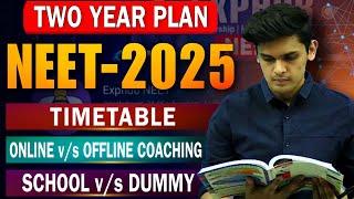 Topper’s Plan for NEET 2025| Books| Timetable| Coaching| 2 Year Plan