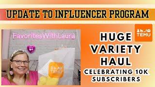 Huge @temu Haul & Influencer Program Update & 10K Giveaway #temu #temuinfluencerprogram #giveaway