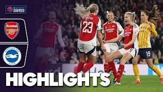 Five Star Arsenal Get First Win at Home  | Arsenal v Brighton Highlights | Barclays WSL 2024-25