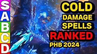 2024 Cold Damage Spell Tier Ranking in D&D 5E