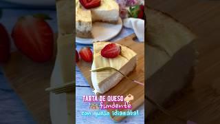 Tarta de queso súper cremosa  (con idiazábal) #recetas #recetasfaciles