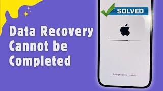 How To Fix  Data Recovery Cannot be Completed Please Restore your iPhone iPad from Backup