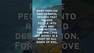 Daily Dose of God. 1st Timothy 6:6-10. ##god #faith #bible #quotes #motivation #success