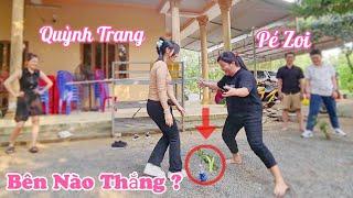 Lần Đầu Tiên Quỳnh Trang Bắt Cặp Với Pé Zoi Chơi Trò Chơi Và Cái Kết Cười Té Ngửa