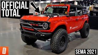 Counting ALL of the New 2021 Ford Broncos at SEMA 2021!