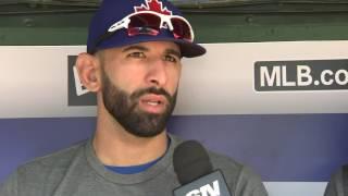Bautista talks about playing his 1,000th game as a Toronto Blue Jay