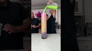 We made the worlds largest Boba tea! ￼