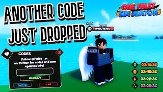 ANOTHER CODE JUST DROPPED (One Fruit Simulator)