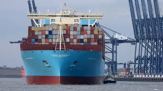 MARIE MAERSK OUTBOUND FROM TRINITY BERTH 6 FELIXSTOWE   SD 480p