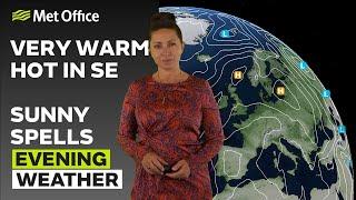 25/06/24 – Warm tonight, cloudy in the north – Evening Weather Forecast UK –Met Office Weather