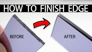 HOW TO CUT + FINISH PERSPEX ACRYLIC EGDE w HAND TOOLS