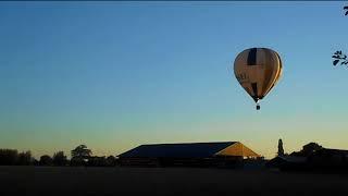 Luchtballon, BallonTeam Wessel komt over de maisvelden in Nijkerk!