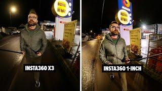 Insta360 X3 vs 1-Inch Lowlight Test & Comparsion