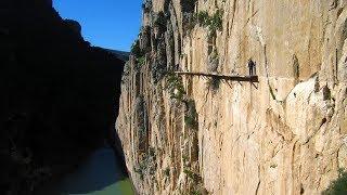 El Camino del Rey before the  2015 restoration