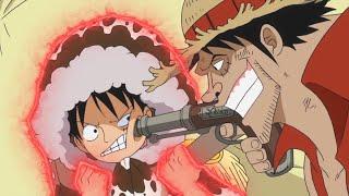 Luffy vs Fake Luffy، Luffy Use Conquerors Haki to Knock Them Out(English Sub)