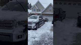 Снегопад в Америке.  Как оперативно работают службы #иммиграция #сша #automobile #russianamerica