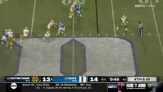Notre Dame vs. Duke Ending (Notre Dame Radio Call) | 2023 College Football