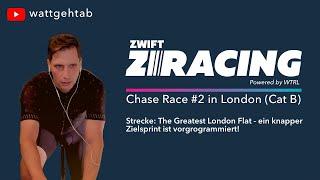 LONGPLAY ZWIFT ZRacing Chase Race #2 | The Greatest London Flat