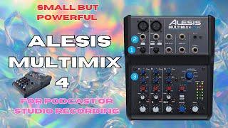 Alesis MultiMix 4 USB FX / 4 Channel Compact Studio Mixer