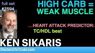 KEN SIKARIS | HIGH CARB =  WEAK MUSCLE   …HEART ATTACK PREDICTOR: TC/HDL best