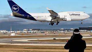 Chicago O'Hare Airport (ORD)  Plane Spotting  -  Rush Hour and Clis up Landing / Take off