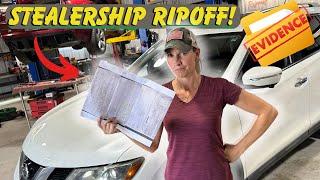PROOF! Dealership Ripped off Customer! (Metal in the Oil??) Never Serviced! Nissan Rogue 2.5